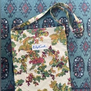 April Cornell cotton floral market tote bag